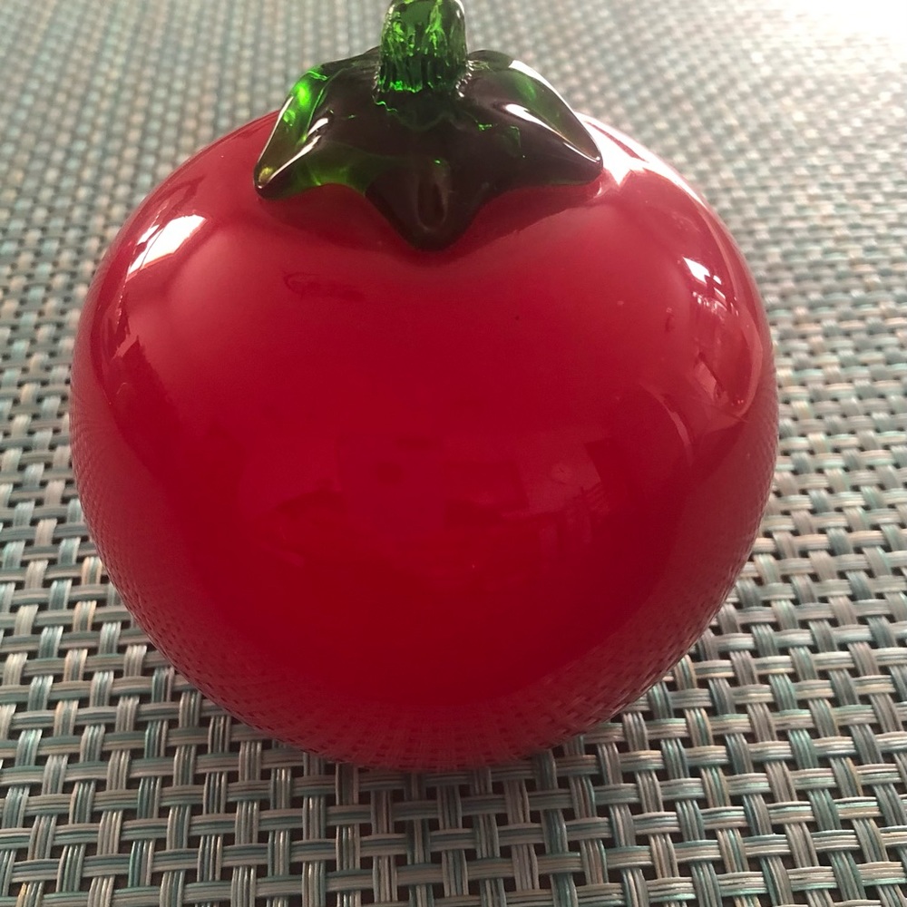 Beautiful blown glass tomato
